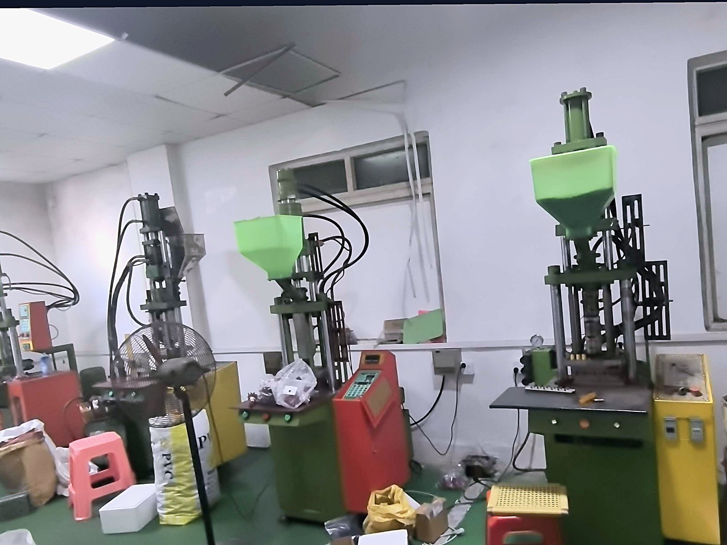 Wire forming and molding equipment line